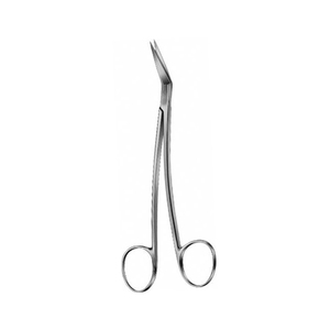 Tijeras Microquirúrgicas Curvas de 160 mm, Acero Inoxidable, Afiladas, Instrumento de Corte Quirúrgico Médico y de Ortodoncia - Product Image 1