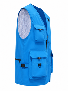 Custom Tactical <b>Utility</b> <b>Vest</b> Outdoor Workwear Fishing Photography Multi Pocket Sleeveless <b>Vest</b> Lightweight - Product Image 3