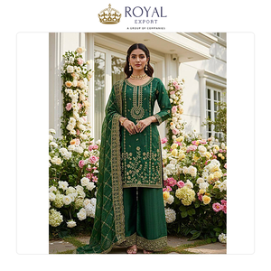 คอลเลคชั่นชุดชาราร่างานแต่งงานผ้าไหมแท้คุณภาพดีที่สุด ดีไซน์ทันสมัย สวยงาม พร้อมงานปักเลื่อมหนัก - Product Image 3