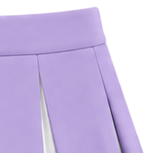Jupe plissée de cheerleading pour femmes, lavande, blanche et noire, taille haute, pour performance sportive, danse et uniforme de cheerleading - Product Image 4