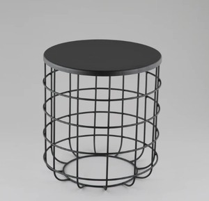 Modern Wood Nesting <b>Coffee</b> <b>Tables</b> With Black Iron <b>Legs</b> Minimalist Living Room Furniture - Product Image 5