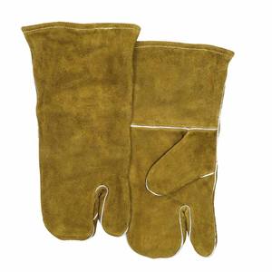 Guantes de Cuero Vacuno, Guantes de Seguridad Industrial, Protección Personal, Resistentes a la Abrasión, para Bomberos, Construcción, Barbacoa - Product Image 3