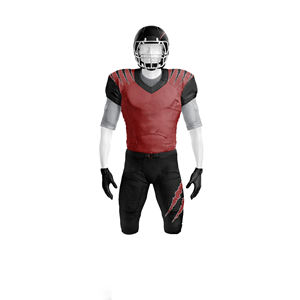 Uniforme de Fútbol Americano para Hombre, Personalizable con Nombre de Equipo y Números, 100% Poliéster, Impresión por Transferencia de Calor, Transpirable, Manga Corta - Product Image 2