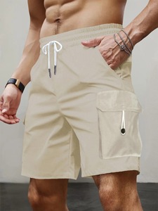 Pantalones cortos tipo cargo de verano de alta calidad para hombre, pantalones cortos informales a la moda para correr, pantalones cortos cómodos con cintura elástica, ropa para hombre - Product Image 4