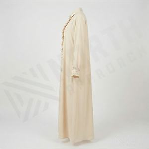 2025 OEM Kimono Abaya pour femmes musulmanes, en tissu polyester épais, doux et très extensible, col en V, manches longues, pour fêtes, Ramadan, mariages - Product Image 3