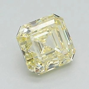 Diamante amarillo de corte Asscher, cultivado en laboratorio, certificado por IGI, diamante amarillo suelto para anillo de compromiso personalizado de 1 a 5 quilates VVS VS - Product Image 2