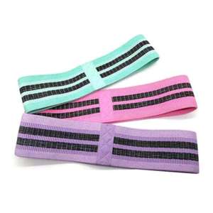 Ensemble de bandes de résistance pour exercices, lot de 3, menthe rose violet, latex antidérapant, haute élasticité, équipement de fitness durable, pour tous les âges - Product Image 6