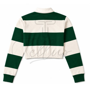 Maillot de rugby court pour femme - Anti-bactérien 100% polyester, fermeture élastique, design personnalisé et nom d'équipe, tissu de qualité supérieure - Product Image 2