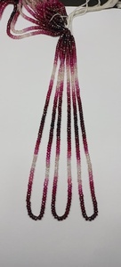 Natural Shaded African <b>Ruby</b> Faceted Rondelles Beads 3mm to 4mm Size Premium Quality Gemstone For Handmade Beads For <b>Necklace</b> - Product Image 3