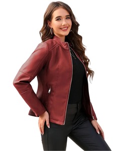 Chaqueta de Cuero de Alta Gama para Mujer con Estilo Urbano Moderno, Cuero Genuino Suave y Marca Privada OEM - Product Image 6