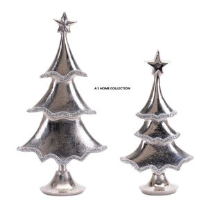 Precios Accesibles, Último Diseño, Decoración Navideña de Alta Calidad al por Mayor, Árbol de Metal para Navidad, Juego de 2 para Sublimación - Product Image 1