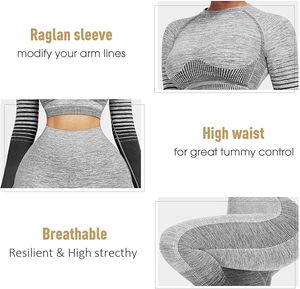 Women's Solid Comfortable Workout Gym Fitness Activewear Set Quick Dry Backless Yoga Low Cut High Waist Sports Bra Leggings Plus - Product Image 4