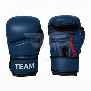 Gants de boxe en cuir personnalisés professionnels OEM ODM, blancs et orange, fermeture auto-agrippante, évacuation de l'humidité, respirants, antidérapants, anti-UV - Product Image 2