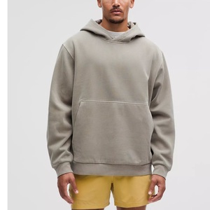 เสื้อฮู้ดดี้ผู้ชายผ้าฝ้ายราคาส่ง ดีไซน์เรียบง่าย ปรับแต่งได้ ทรงหลวม ไซส์ใหญ่ มีสไตล์ สีพื้น จากบังกลาเทศ - Product Image 1