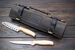 Sac de Chef en Cuir de Qualité Professionnelle pour Couteaux, Anti-Odeur, Robuste, Confortable et Durable, Étui de Rangement pour Outils de Cuisine LSKR-0085 - Product Image 6