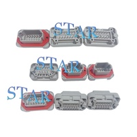 12 pines DEUTSCH DT15 Straight DT PCB Header Connector Montaje en panel Gris Auto Connector
