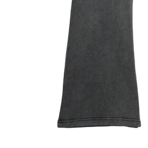Pantalon large gris pour homme, taille élastique, décontracté, en velours côtelé tricoté mi-lourd, style automne, poches latérales, respirant - Product Image 5