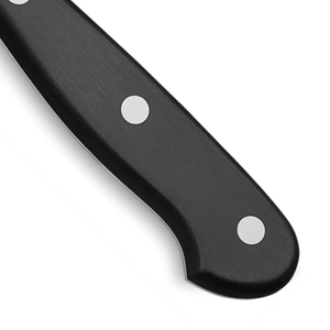 Cuchillo de Chef de Acero Inoxidable, Hoja Larga y Cónica, Acabado Satinado, Negro, Triple Remache, Mango Ergonómico - Product Image 6