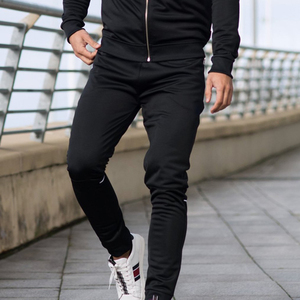 Men's Black <b>Yellow</b> Color Blocking Zipper <b>Hoodie</b> Sweatshirt Slim Fit Sporty Long Sleeve Knitted Quick Dry Autumn Wear - Product Image 3