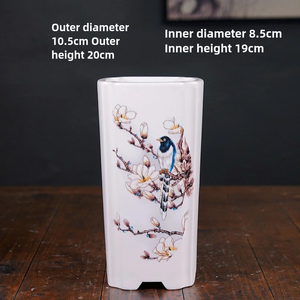 Haute qualité Simple carré Yixing bonsaï <span class=keywords><strong>Pot</strong></span> grand diamètre haut cylindre bas prix haute température cuit <span class=keywords><strong>peinture</strong></span> pour jardin - Product Image 5