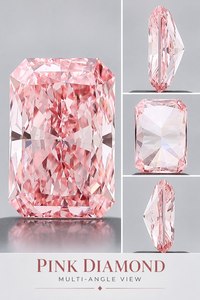 เพชร Everglow Solitaires ขายดี 1 กะรัต 1.5 กะรัต สีชมพูทรง Radiant Cut เพชรเลี้ยงในห้องปฏิบัติการ รับรองโดย IGI ระดับ VS2 สีชมพู CVD สำหรับทำเครื่องประดับ - Product Image 2