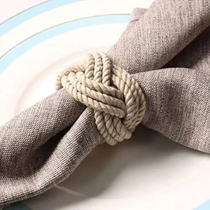 Customized Color Eco-Friendly Modern Napkin Rings Hand Woven for Party Decor FAIZA CRAFT Made in India for Dinner <b>Table</b> - Product Image 6