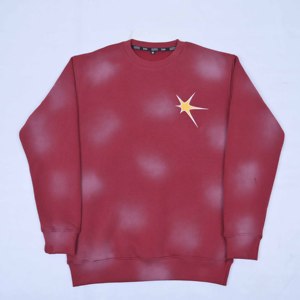 Sweat-shirt d'hiver pour homme de qualité supérieure avec logo personnalisé brodé sur la poitrine, en coton molletonné délavé, écologique - Product Image 3