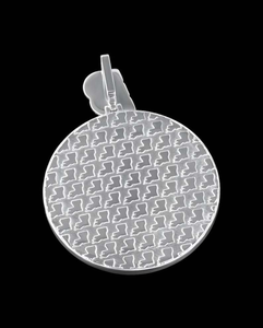 Moissanite Round T M <b>Initial</b> Pendant <b>Necklace</b> Iced Out Hip Hop Luxury Statement Jewellery for Men - Product Image 4