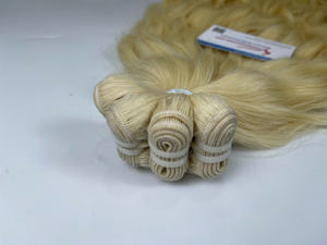 Prix d'usine Extensions de cheveux humains 100% vietnamiens Blondy Cheveux vierges en trame Sans perte de cheveux Sans nœuds Prêt à expédier Haute qualité - Product Image 3