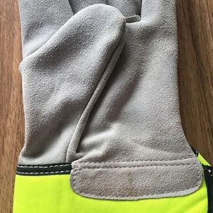 Guantes de Trabajo de Cuero Vacuno con Logotipo Personalizado, Diseño Nuevo, Resistentes al Calor y a las Chispas, Guantes de Protección Industrial - Product Image 3