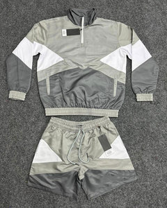 New Style Custom Windbreaker Contrast Color Short Set Tracksuit Men 2 Piece <b>Wind</b> <b>Breaker</b> Tracksuit Set Hot Sale Windbreaker Set - Product Image 4