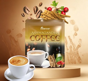 Trending Ashwagandha <b>Instant</b> <b>Coffee</b> Sachet Rich <b>Coffee</b> Aroma Bitter Taste Sugar Flavored Functional <b>Coffee</b> Beverage Malaysia - Product Image 1