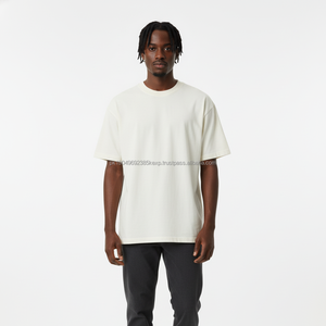 T-shirts lourds 280 g/m² pour hommes, 100 % jersey, coupe oversize, unis, tendance, style hip-hop, vierges, pour impression graphique, de qualité supérieure - Product Image 2