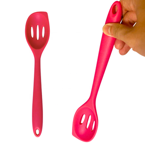 Cuchara ranurada de silicona duradera resistente al calor sin BPA, perfecta para cocinar todos los días - Product Image 5