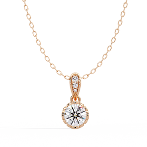 Collar con Colgante de Plata de Ley 925 con Baño de Oro Vermeil, Diamante Cultivado en Laboratorio, Colgante Personalizado, Plata 92.5, Joyería Fina, OEM, ODM, Marca Privada - Product Image 1