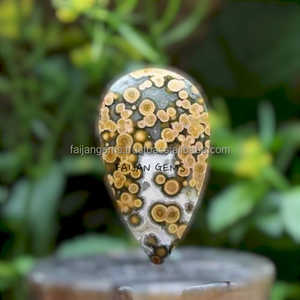 Haute qualité naturel multicolore océan jaspe lâche ovale Cabochon pierres précieuses en gros Lot mélange forme pour la fabrication de bijoux - Product Image 2