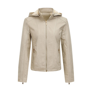 2024 New Arrival Winter Thick Fleece Waterproof Breathable Windproof Custom Logo <b>Women</b> PU Leather Plus Size <b>Jacket</b> <b>Womens</b> Faux - Product Image 3