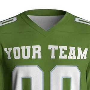 Jersey de Fútbol Americano OEM de Bajo Costo, Sublimación Personalizada, Diseño de Jersey de Fútbol Americano con Logotipo, Jersey de Fútbol Americano para Equipo - Product Image 3