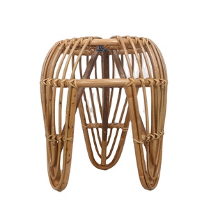 Table basse en osier rotin ronde tissée à la main petites tables de chevet meubles de maison de Thanh Cong - Product Image 1