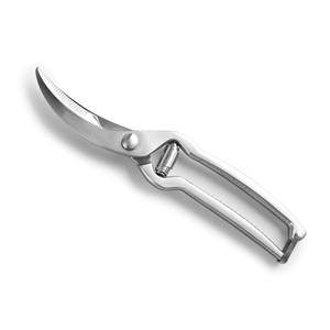 Forbici per pollame in acciaio inossidabile con lama curva per tagliare carne e ossa - Product Image 1
