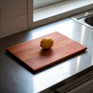 Tabla de cortar de madera natural para uso en la cocina, de Blossom Craft India - Product Image 2