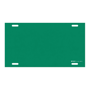 Brady Green Arrow Pipe <b>Marker</b> Snap-On/Strap-On Reflective Aluminum for Industrial Piping - Product Image 1