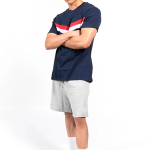 Lightweight Summer Breathable T Shirt Short <b>Set</b> Customized Made Men Two Piece <b>Twins</b> <b>Set</b> Made in Pakistan - Product Image 1