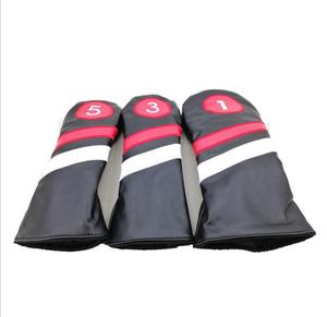 Fundas para Palos de Golf SOSH4, de Cuero PU con Diseño de Hojas, Numeradas 1, 3, 5, Impermeables, con Cierre Magnético, en Colores Sólidos - Product Image 1