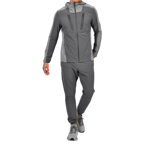 Chándal con Capucha Personalizado al por Mayor, de Primera Calidad, con Cremallera Frontal, Tejido Elástico de Spandex/Nylon, Diseño Estampado, para Gimnasio y Running - Product Image 1