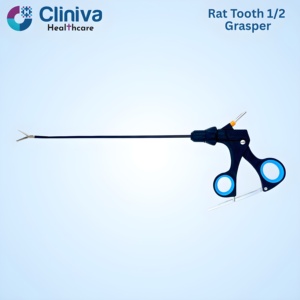 <b>Laparoscopic</b> Rat Tooth 1/2 Grasper Manual <b>Laparoscopic</b> <b>Instruments</b> Surgical <b>Instrument</b> Set - Product Image 2