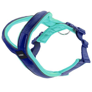 Harnais anti-traction pour animaux de compagnie avec clips avant et arrière, en tissu respirant, confortable et de contrôle efficace pour la promenade, l'entraînement et la course - Product Image 3