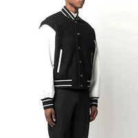 Produit très vendu, vestes de baseball sur mesure pour hommes, doublure en polaire légère, veste de baseball pour hommes
