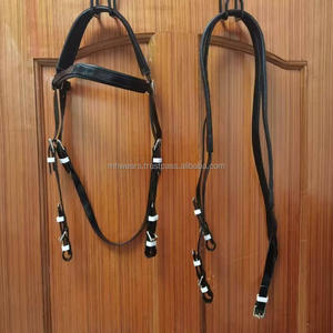 Brida de Cuero Premium para Caballo con Riendas Ajustables, Mordaza y Frontal Acolchado para Entrenamiento y Exhibición - Product Image 3