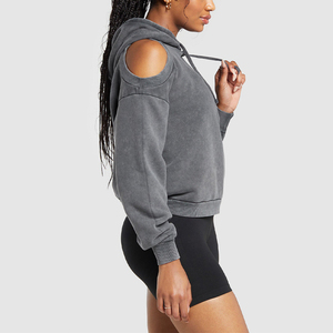 Trendy Regular Solid Front <b>Hoodie</b> for <b>Women</b> Lightweight Long Sleeve Pullover <b>Soft</b> Fabric Casual Fit Streetwear Gym Daily Outfits - Product Image 2